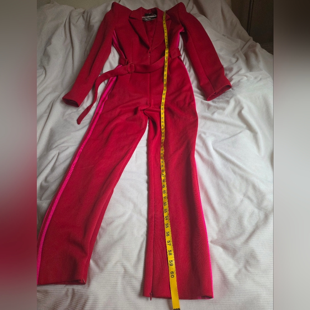 Adidas x Ivy park Jumpsuit 3.0 Power Red w/ Pink Stripes Size L BNWT - Picture 10 of 16